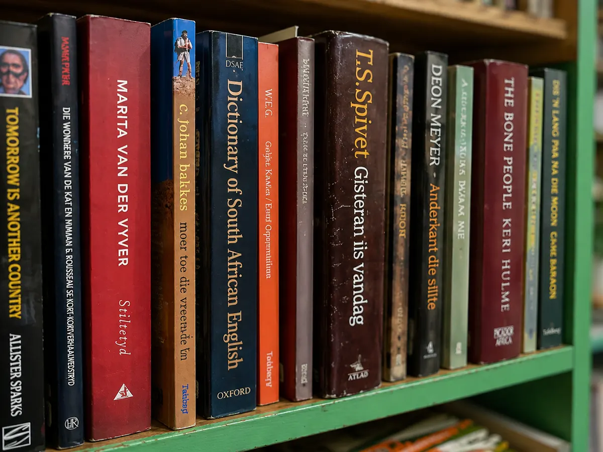 Books displayed at Hantam Huis