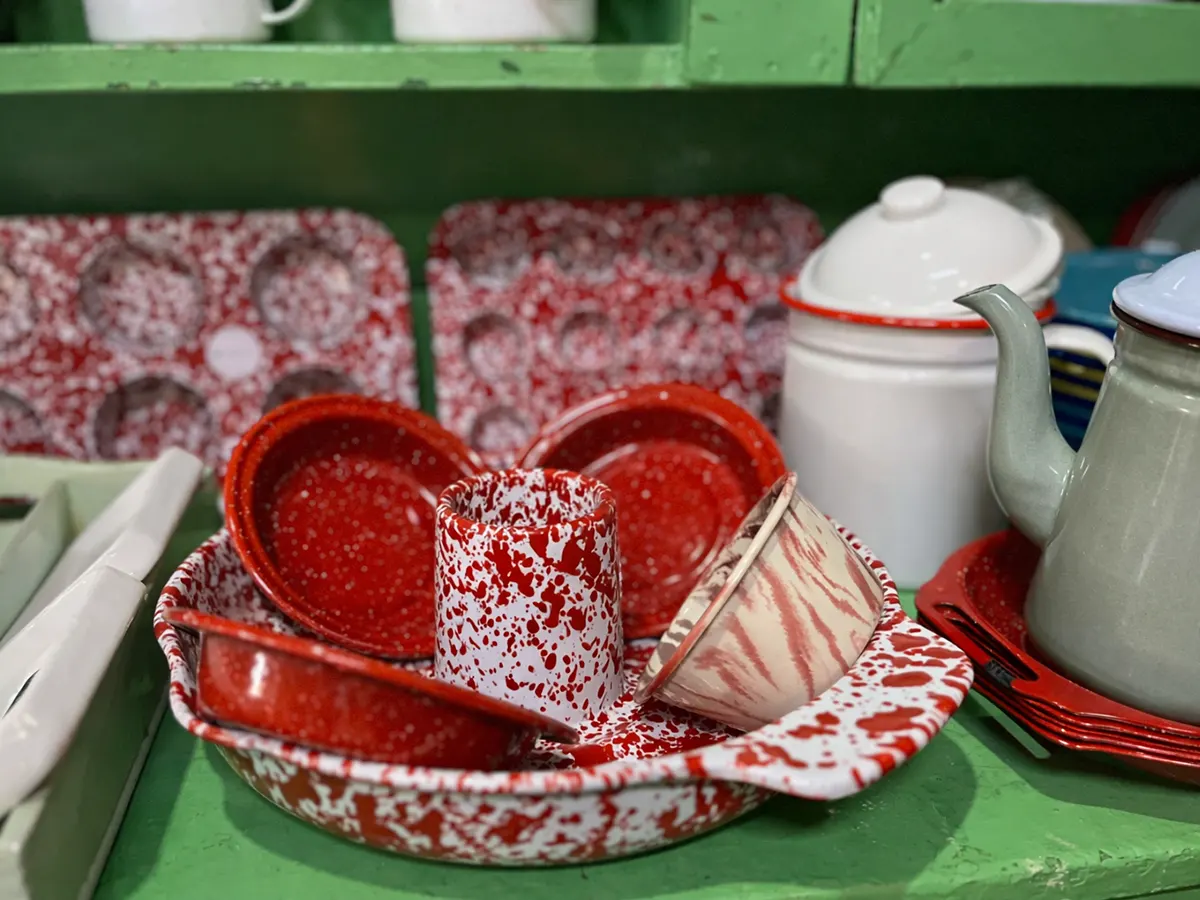 Karoo shop enamelware